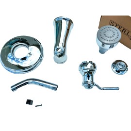 Kohler New Bath & Shower Faucet Trim Set ‎Polished Chrome STERLING KOHLER Single Handle