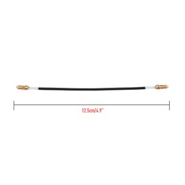 5Pcs Violin Tailpiece Tail Gut, 3/4 4/4 Violin Tailgut Tailpiece Gut Cord Nylon Tailgut with Brass Screw Connector Replacements for 4/4 & 3/4 Size Violins