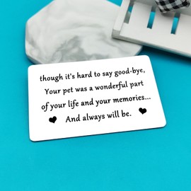 Ximalun Pet Memorial Gifts Loss of Pet Sympathy Gifts Dog Cat Loss Gifts In Memory of Dog Cat Gifts Remembrance Gifts for a Grieving Pet Owner Pet Loss Gifts for Dog Cat