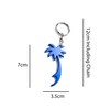 Komonee Palm Tree Blue Keychain Bottle Opener Key Chain Metal