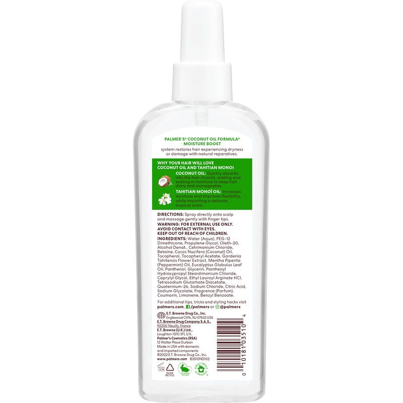 Palmer's Coconut Oil Formula Strong Roots Spray, 5.1 Fl Oz
