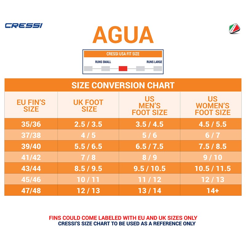 Cressi Agua, Blue, 37/38