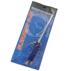 Pneumatic Engine Cleaning Gun Pipeline Cleaning Gun High-pressure Car Wash GunMaterial: Aolly steel, Color: Blue Angled Nozzle