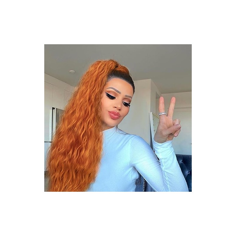 Corn Wave Ponytail Extension Clip in - 22 Inch Long