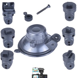Vykyntow Replacement Dash Cam Mount, Suitable for WANLIPO Dash Cam Front and Rear A13, with 6pcs 360 Rotating Joints Windshield Suction Cup Mounting Bracket Dash Camera Accessory Part