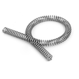 sourcingmap Compression Spring,304 Stainless Steel,10mm OD,1.5mm Wire Size,305mm Free Length,Silver Tone