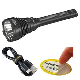 Nitecore MH40 Pro 3500 Lumen Long Throw Flashlight with USB-C Rechargeable Battery, Pressure Switch and Sticker