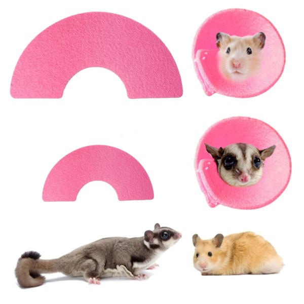 FASAROU 2 Pcs Sugar Gliders Recovery Cone Collar Hamster Mini