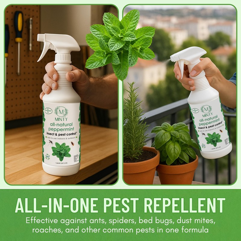 Minty Insect & Pest Control, Powerful & Natural 5% Peppermint