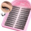 Wispy Lash Clusters Natural Cat Eye Cluster Eyelash Extensions 176Pcs
