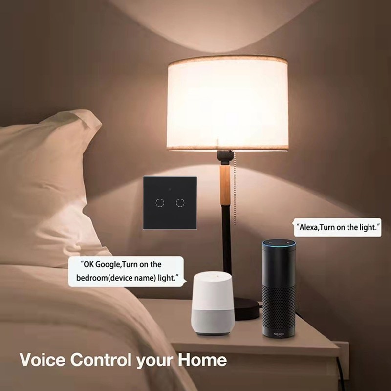 Remote Control Switch 2 Way WiFi AC 80‑260V 10A Touch