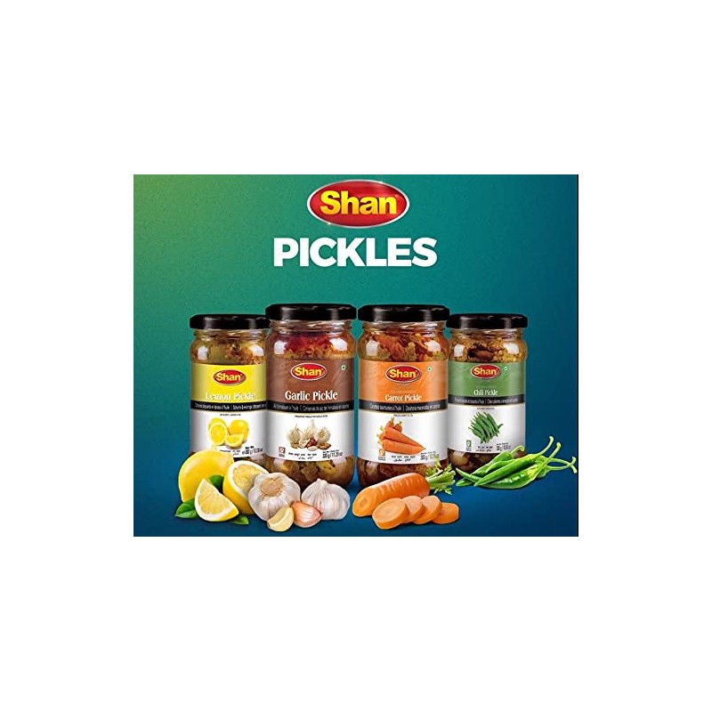 Shan Hyderabadi Mixed Pickle 35.27 oz (1000g) - Hot and