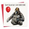 Twizler Funny Valentine's Day Card with Handsome Gorilla - Valentine