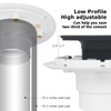 Uni-Green Matte Black 4 Inch Square Shower Drain with PVC