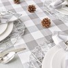 DII CAMZ11457 Gray & White Buffalo Check Woven Table Runner,
