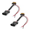 WeiSen 2PCS Plug & Play Tail Light Auxiliary Whip Power