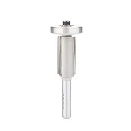 Amana Tool 47198 Carbide Tipped Down Shear Overhang Trim 3/16 Overhang x 1/2 Dia x 1 Cut Height x 1/4 Inch Shank w/Lower Ball Bearing Router Bit