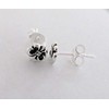 Sterling Silver 6mm fleur de lis post stud earrings. Jewelry
