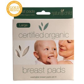 Natures Child Nature's Child Organic Cotton Washable Breast Pads - 6 pack - Large/Night, Large/Night