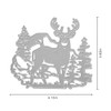Metal Christmas Elk Forest Cutting Dies, Wapiti Forest Die Cuts