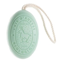 Label Provence Nature | Jabón con Cuerda con Leche de Burra Orgánica 175 gr (Madreselva)