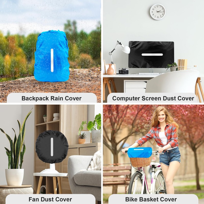 LAMA 2 fundas impermeables para mochila, protector reflectante a prueba