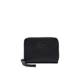 Lacoste Monedero Mini City Court de piel para mujer, Negro, Talla Única