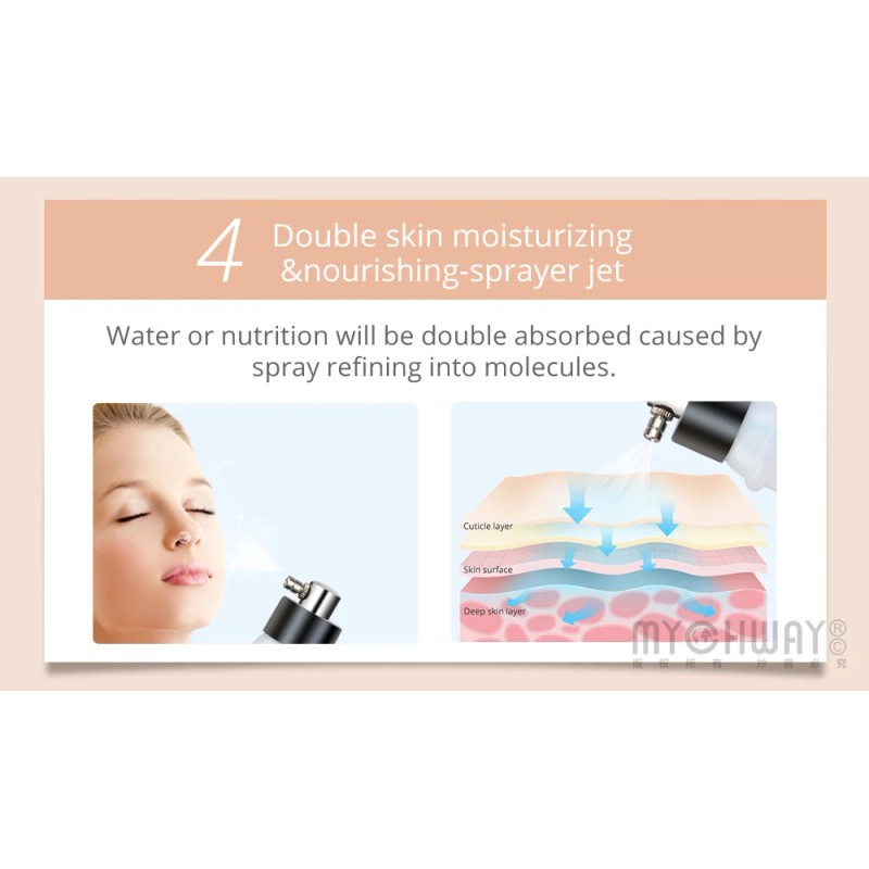 Skin Scrubber Vacuum Face Peeling 2 in 1 Dermabrasion Microdermabrasion