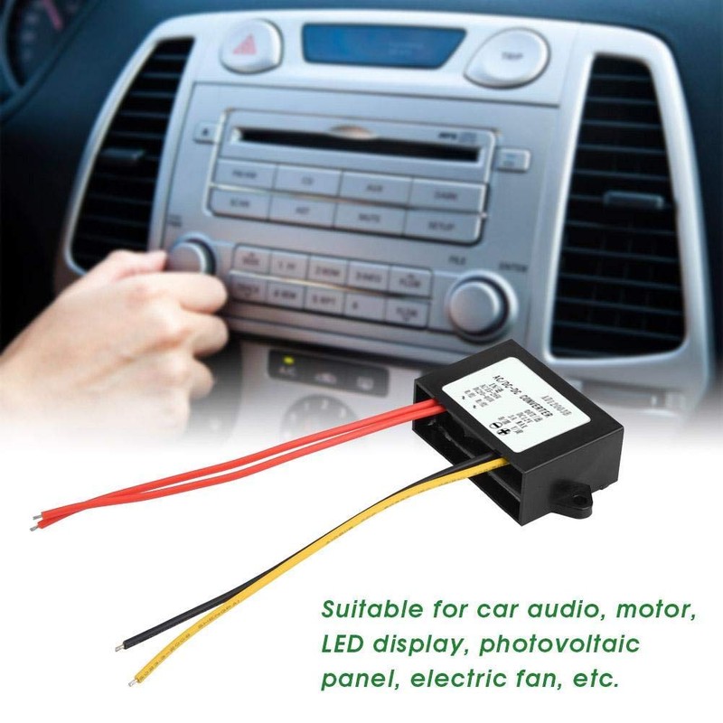 AC-DC Converter, AC 24V to DC 12V 3A Rectifier Step-Down