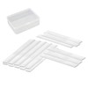 0.040" X1/4" X 2" Clear Setting Blocks - Plastic Setting