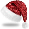Christmas Sequin Santa Hat Bling Santa Hat Glittery Sparkly Santa