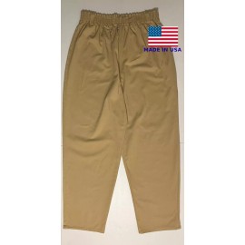 VCE 2 Khaki twill baggy scrub Pants For Men 3XL elastic waist made in USA Plus Size