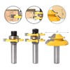 Lock Miter 45 Degree Joint Router Bits + 2Pcs Tongue