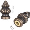 Canomo Antique Brass Lamp Finial Cap Knob Lamp Decoration for