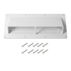 TonGass RV Range Hood Vent Cover for Camper, RV Exhaust Side Stove Vent Cover Replacement for Trailers & Motorhomes, Includes 10 Screws - White