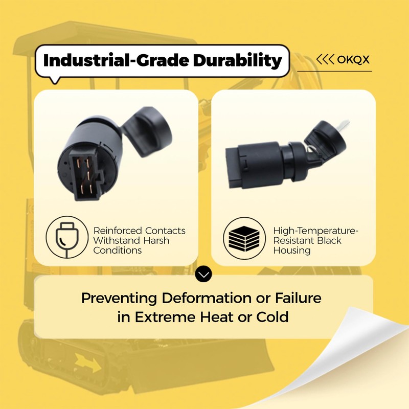 OKQX Ignition Switch for AGT Mini Excavator– Durable Mini Excavator