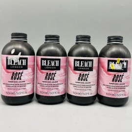 Bleach London B. London SUPER COOL COLOURS - Semi Permanent Hair Colour ROSE 4PK x 150ml 7/27