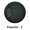 Tapon Pasacables Gris Guía Pasa Cables Para Escritorio 2 Pz