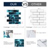 FunStick Kitchen Tile Stickers Dark Blue 3D Peel and Stick
