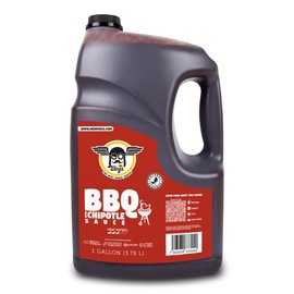 Mr Wings Mild Bbq with Chipotle Wing Sauce 1 Gallon (128 Fl Oz). Barbecue excellence, dark, smoked and spicy. Use this hot sauce on wings, hot dogs, burgers, grill and in your favorite dishes. Big sauce bulk.