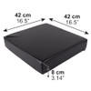 PEPE Mobility Wheelchair Cushion 42 cm (16.5"), Pressure Relief, Black