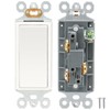 Baomain 6-Pack Light Switch,3-Way Paddle Rocker, 15A 120V/277V, Decora Style