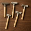 "Bamboo Reusable Razor Set for Men & Women – Includes