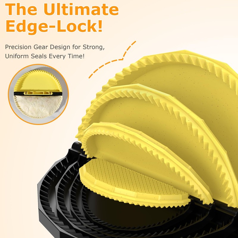 Tortilla Sealer Crimper - Quesadilla Maker for 10"+8"+6"+4" Flour Tortillas
