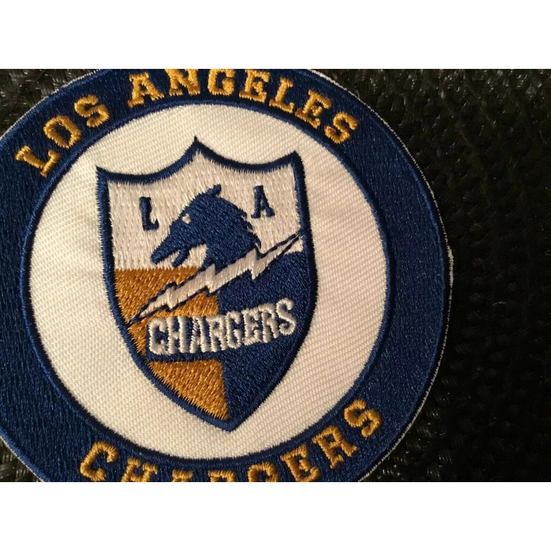 Unbranded LA CHARGERS IRON ON EMBROIDED PATCH A1 QUALITY 3”