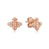 GEMMA J ROSE GOLD BEE STUD EARRINGS