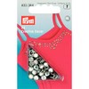 Prym Rivets with Rhinestones, Strass, 5mm, Silver, 24 Piece