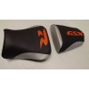 CUSTOM FRONT& REAR SEAT COVERS BLACK/SILVER FIT SUZUKI GSXR 600R