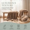 Faux Feather Shaggy Throw Blanket Light Coffee Blankets for Couch