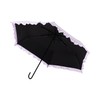 Francfranc French Flanc Blackout Classic Ruffle Folding Umbrella, 19.7 inches